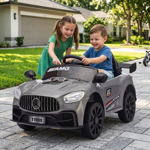 Luxury AMG Style Kids Ride-On Electric Car (Black)