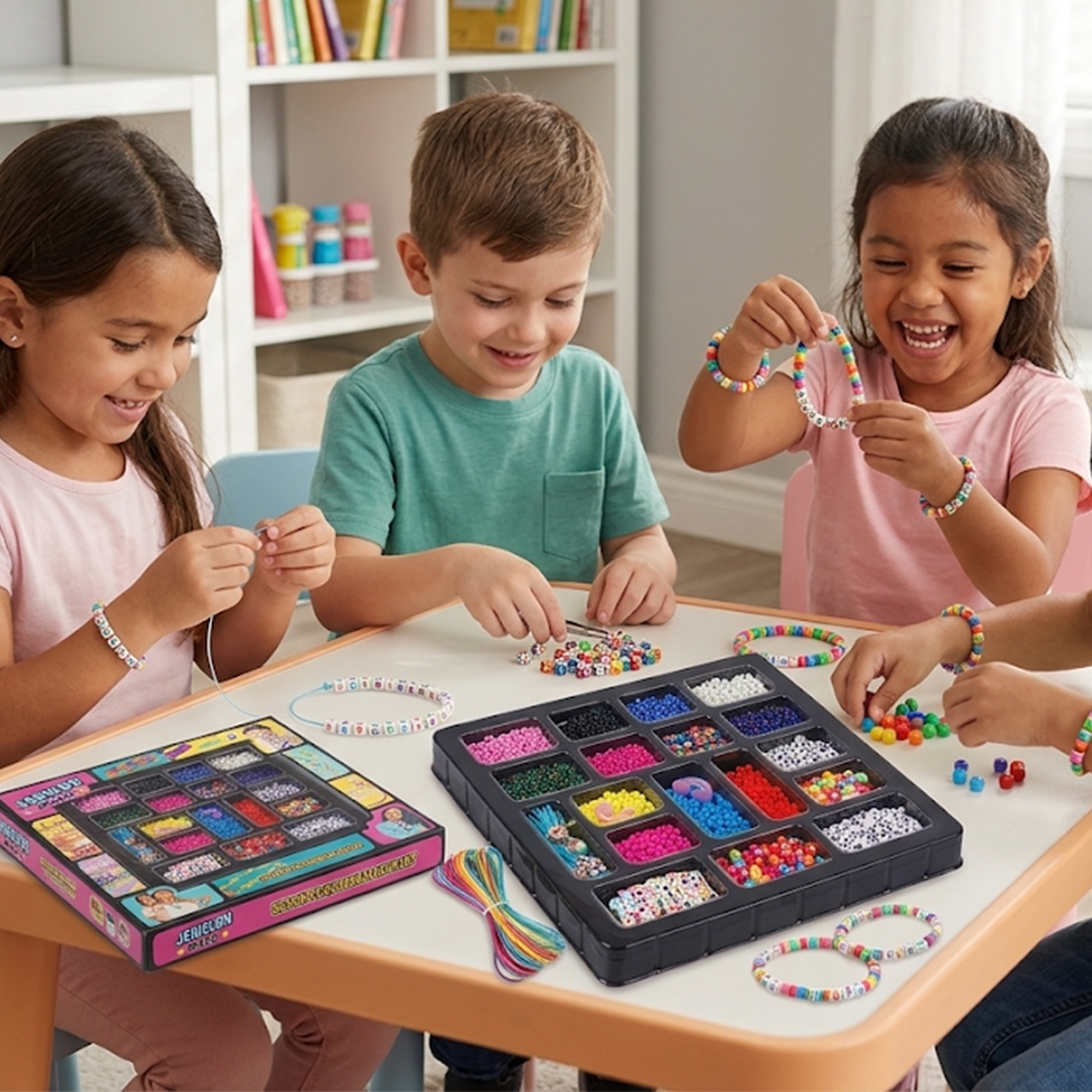 DIY Jewelry Making Beads & Letter Bracelet Craft Kit Secondary image
