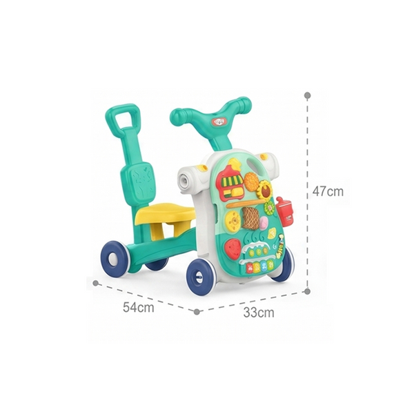 Multifunction Baby Walker & Activity Play Center (Green)