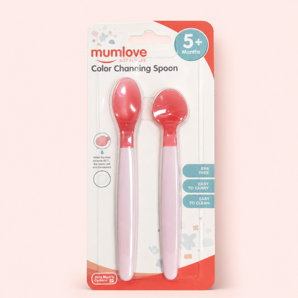 Mumlove Color Changing Spoon Pink