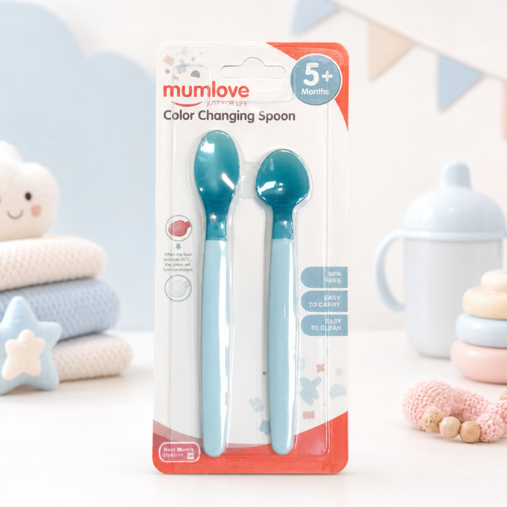 Mumlove Color Changing Spoon Blue