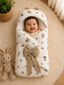 Soft Newborn Baby Swaddle Wrap – Woodland Animals Print