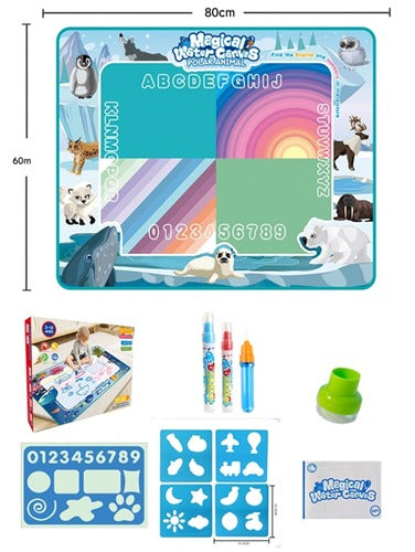 Magical Water Drawing Coloring Mat for Kids