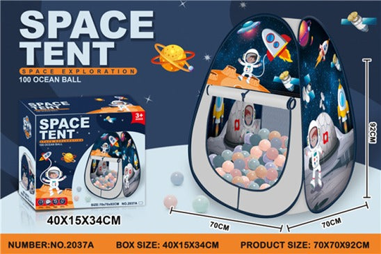 Kids Space Exploration Play Tent with Ball Pit Main image