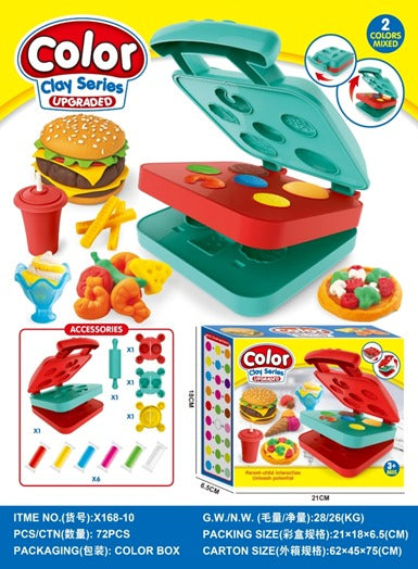 Color Clay Series Play Dough Kitchen Maker Set