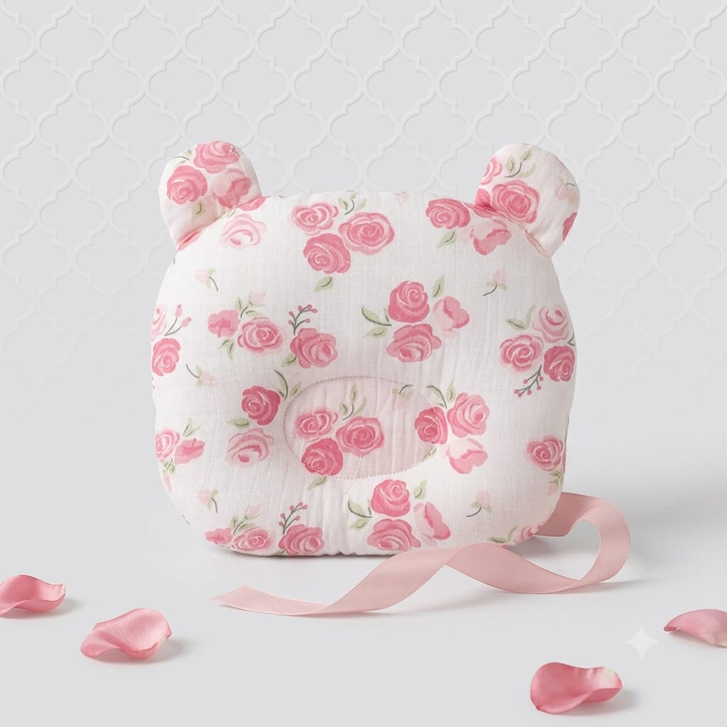 Cute Baby Character Head Support Pillow