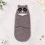 Soft Fur Baby Swaddle Wrap – Cute Raccoon Hood