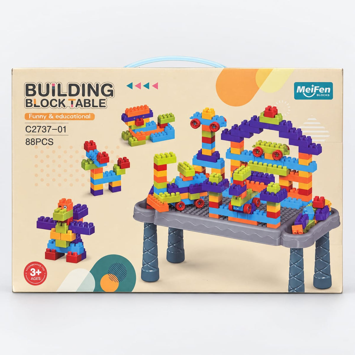 Kids Building Block Table Play Set Main image
