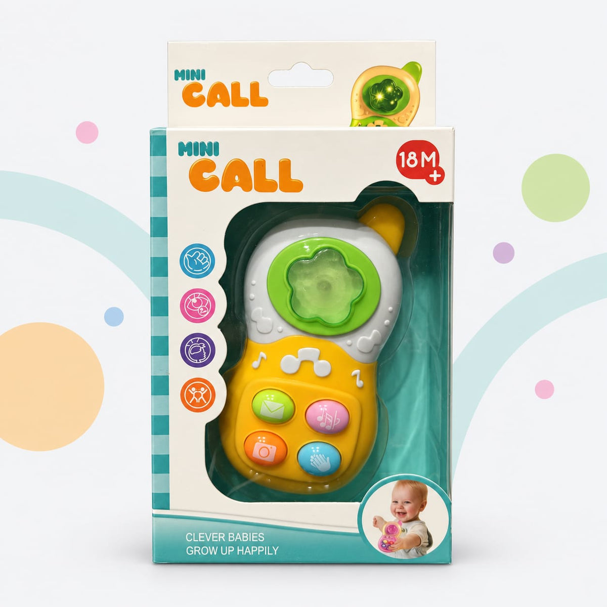Kids Musical Mobile Phone Toy with Lights & Sounds Main image