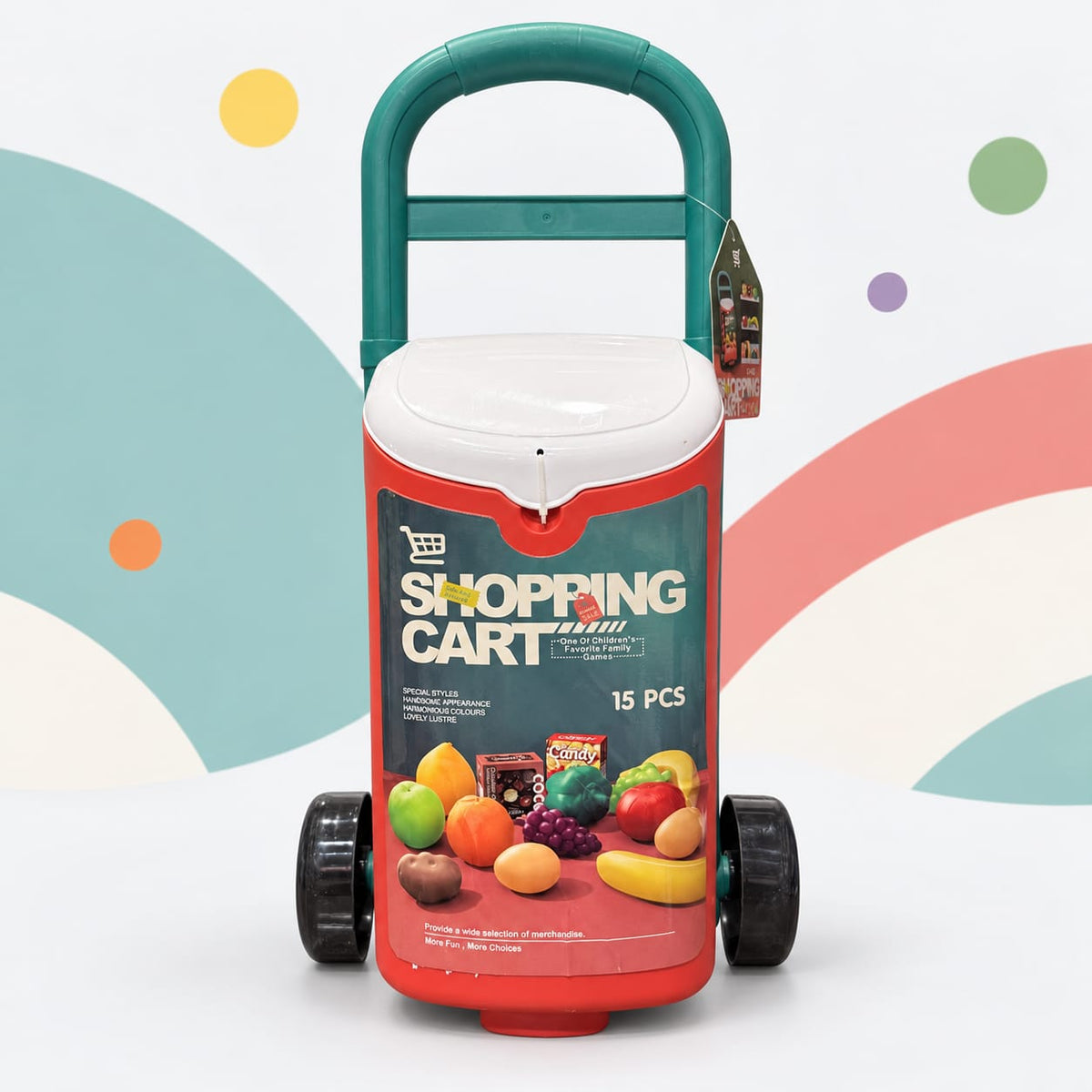 Kids Shopping Cart Pretend Play Grocery Set Main image
