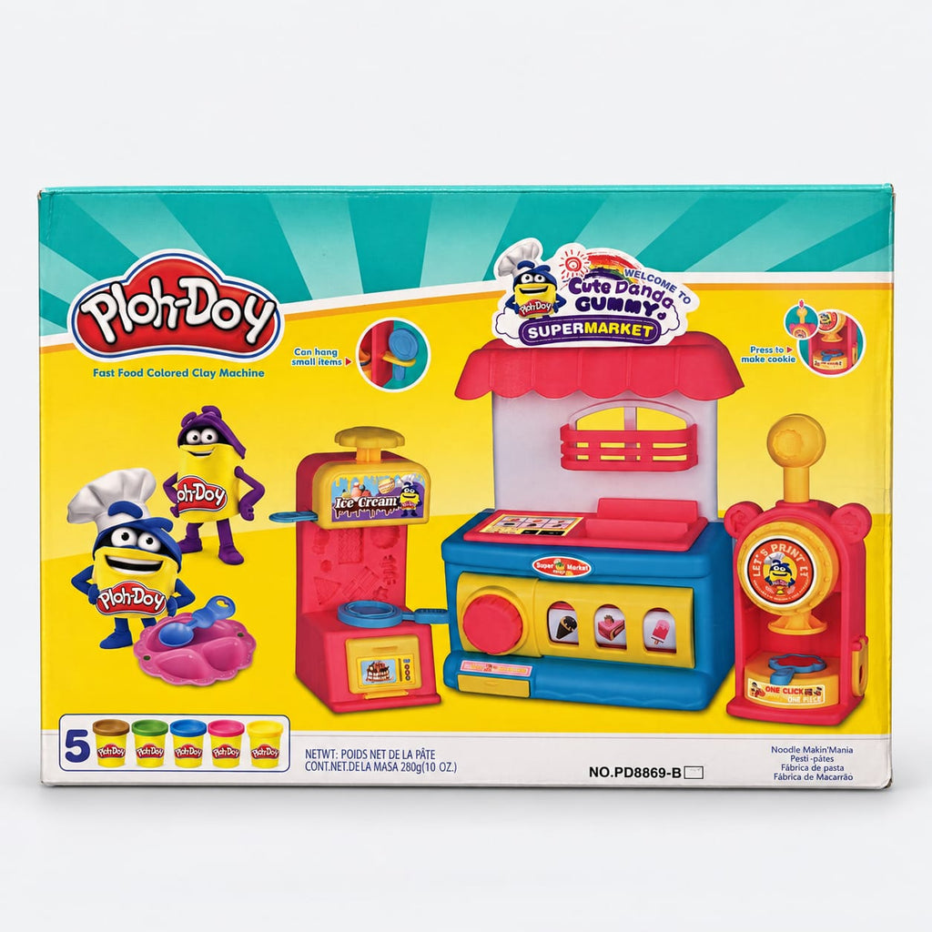 Play-Doy Cute Donut Supermarket Clay Play Set