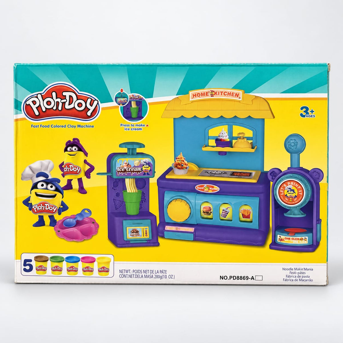 Play-Doy Cute Donut Supermarket Clay Play Set