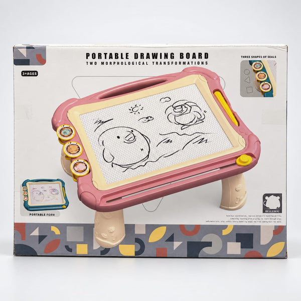 Portable Kids Magnetic Drawing Board Table