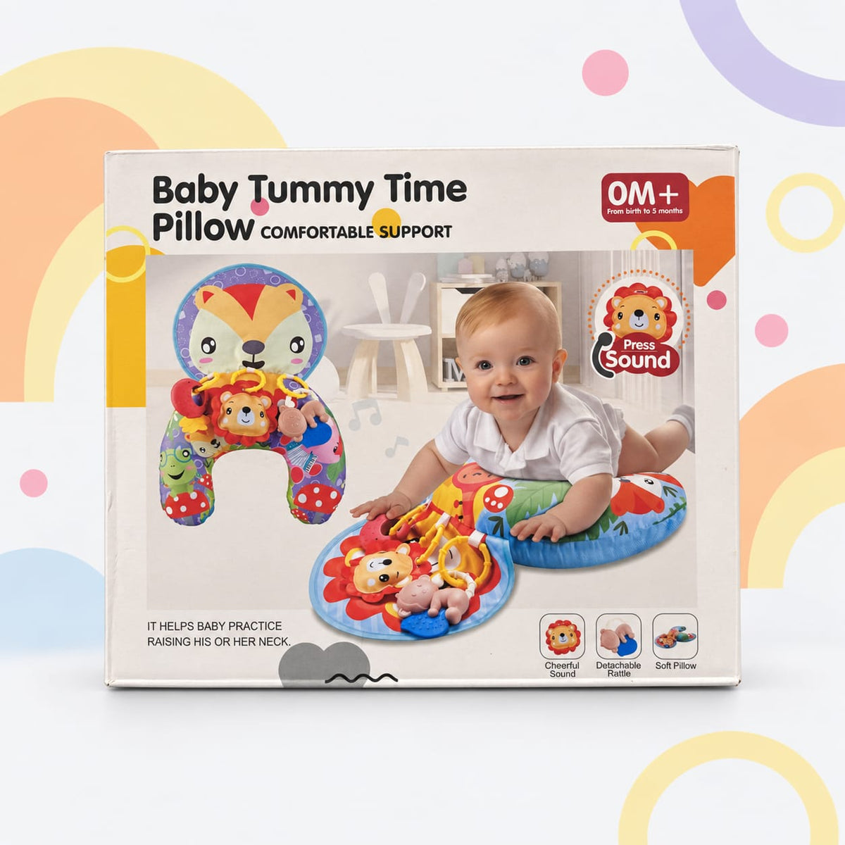 Baby Tummy Time Support Pillow Play Mat Main image