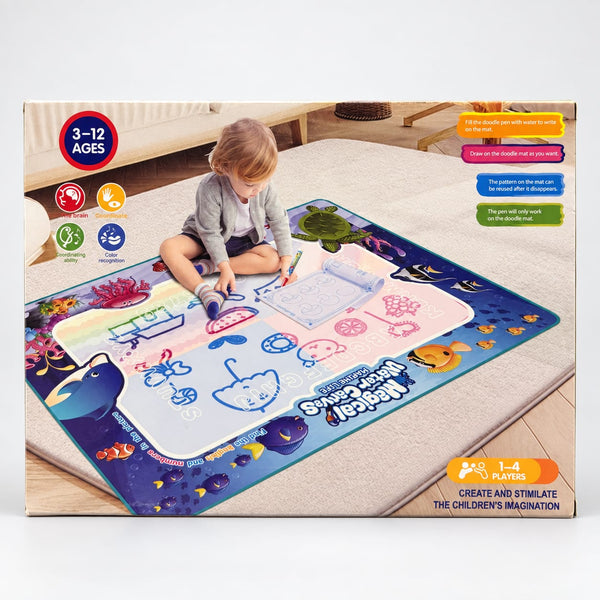 Magical Water Drawing Coloring Mat for Kids