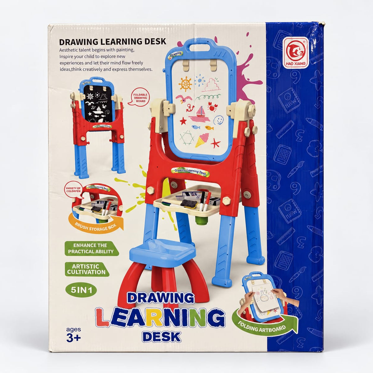 5-in-1 Kids Drawing & Learning Desk Set Main image