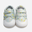Floral Double Velcro Baby Sneakers – Light Blue