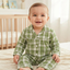 Green Check 2-Piece Baby Night Suit Set