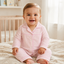 Blush Pink Stripe 2-Piece Baby Night Suit Set