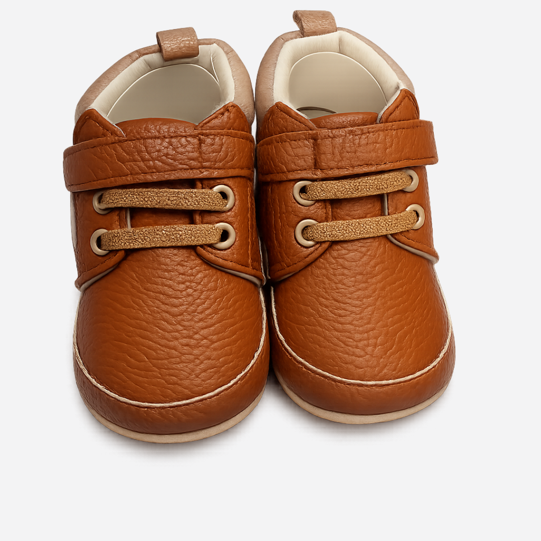 Classic Soft Sole Baby Shoes – Tan Brown Main image