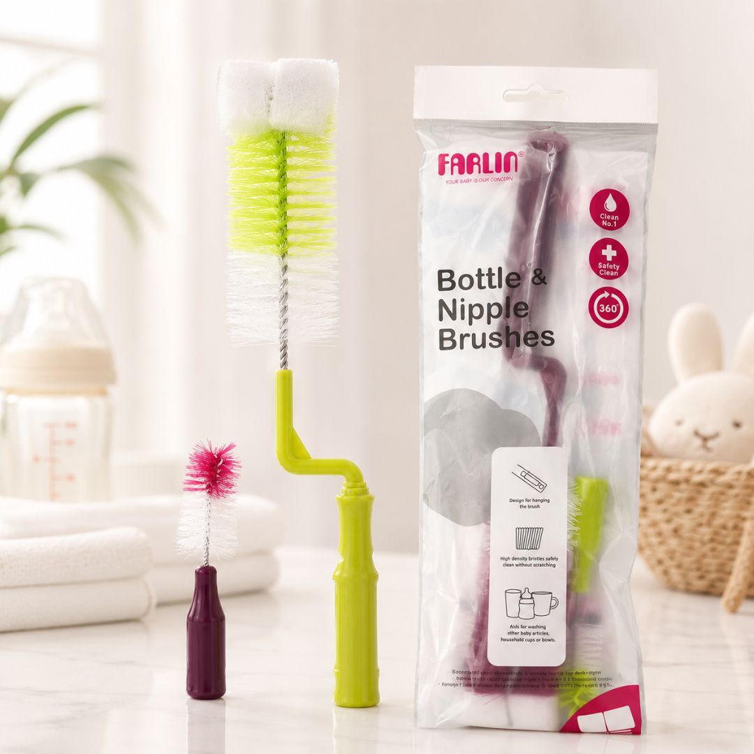 Farlin Bottle & Nipple 360° Brush set
