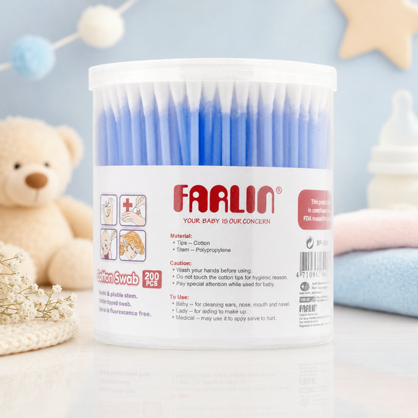Farlin Cotton Buds 200PCs Blue