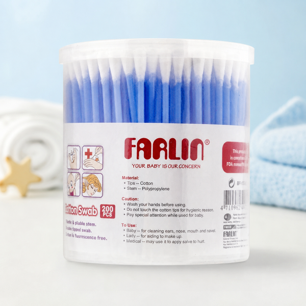 Farlin Cotton Buds 200PCs Blue