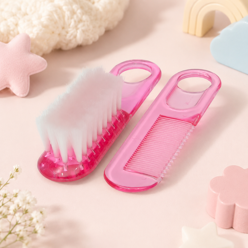 Farlin Doctor J. Baby Hair Comb & Brush Set