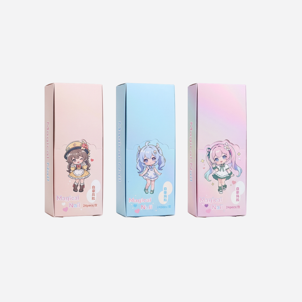 Magical Nail Cute Press-On Nail Art Set for Kids