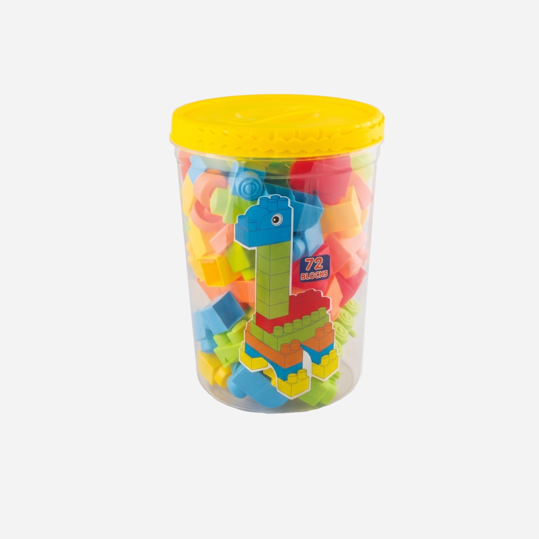 72-Piece Jumbo Building Blocks Set for Kids