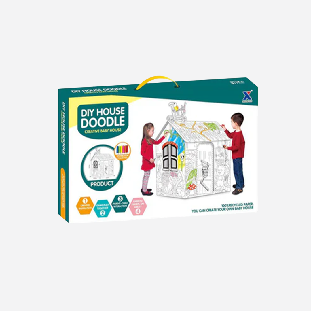 DIY House Doodle Creative Coloring Playhouse Main image