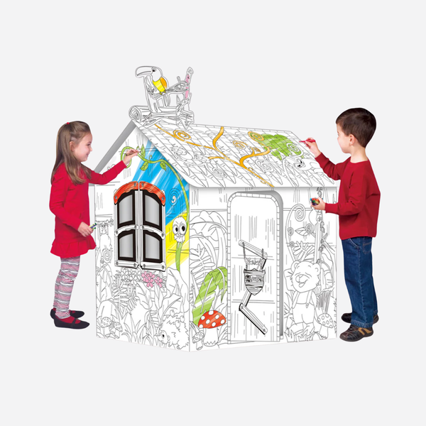 DIY House Doodle Creative Coloring Playhouse