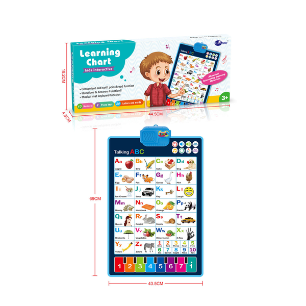 Interactive Talking ABC Learning Wall Chart for Kids