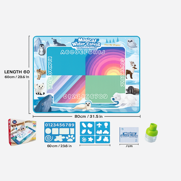Magical Water Drawing Coloring Mat for Kids