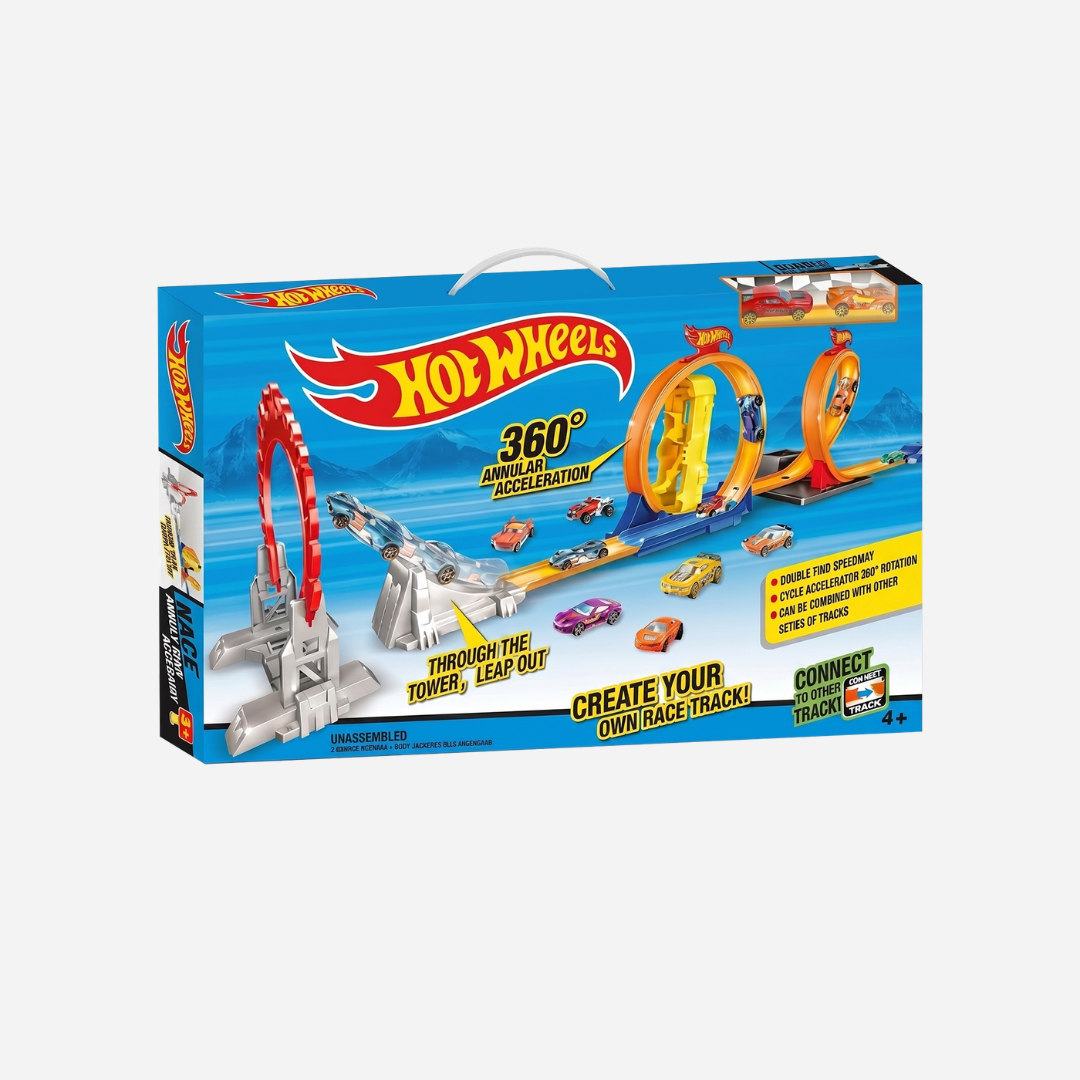 Hot Wheels 360° Double Loop Racing Track Set