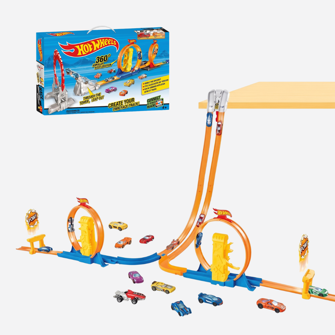 Hot Wheels 360° Double Loop Racing Track Set