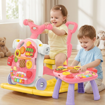Multifunction Baby Walker & Activity Play Center (Pink)
