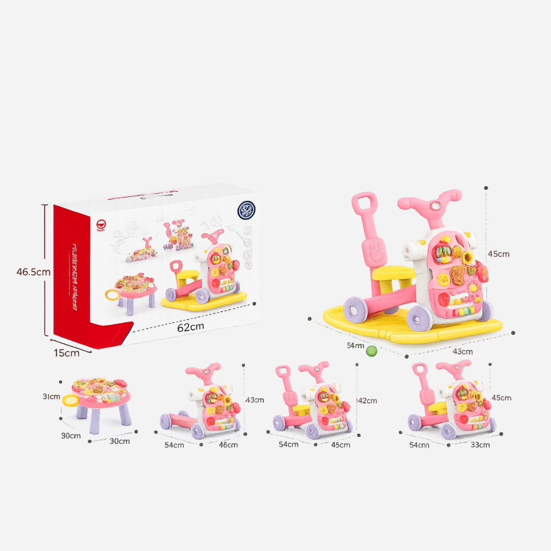 Multifunction Baby Walker & Activity Play Center (Pink) Main image
