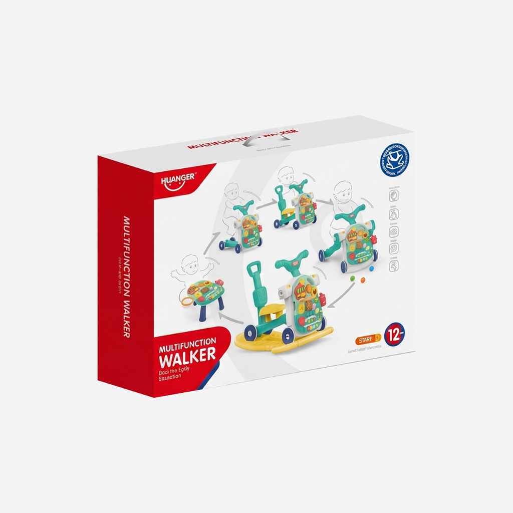 Multifunction Baby Walker & Activity Play Center (Green)