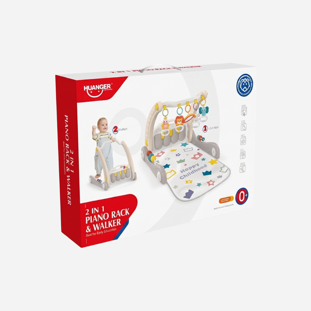 2-in-1 Baby Piano Rack & Walker Activity Gym Secondary image