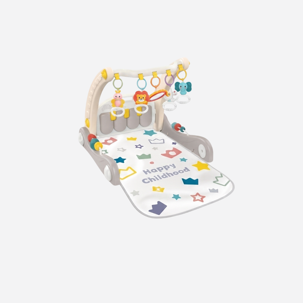 2-in-1 Baby Piano Rack & Walker Activity Gym