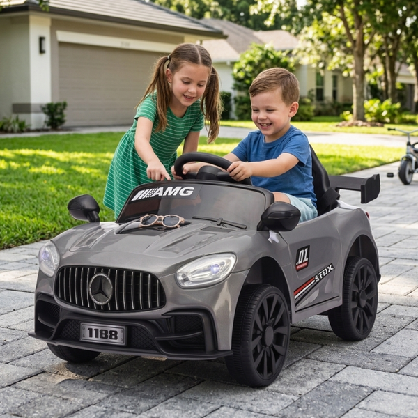 Luxury AMG Style Kids Ride-On Electric Car (Black)
