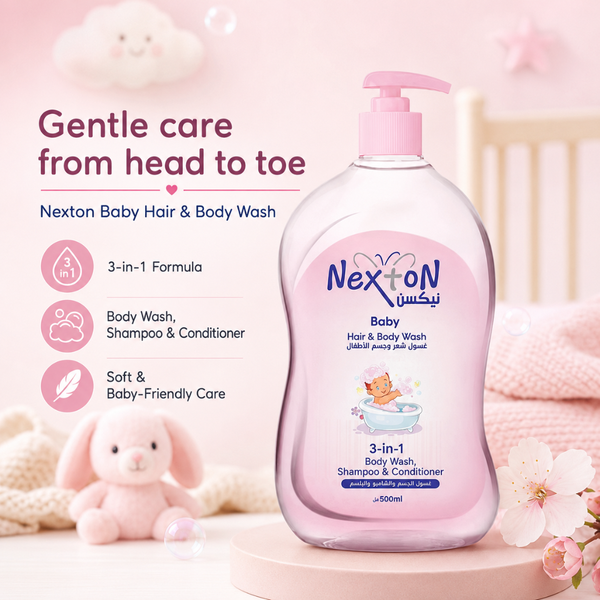 Nexton Baby Hair and Body Wash (3-in-1) 500 ML