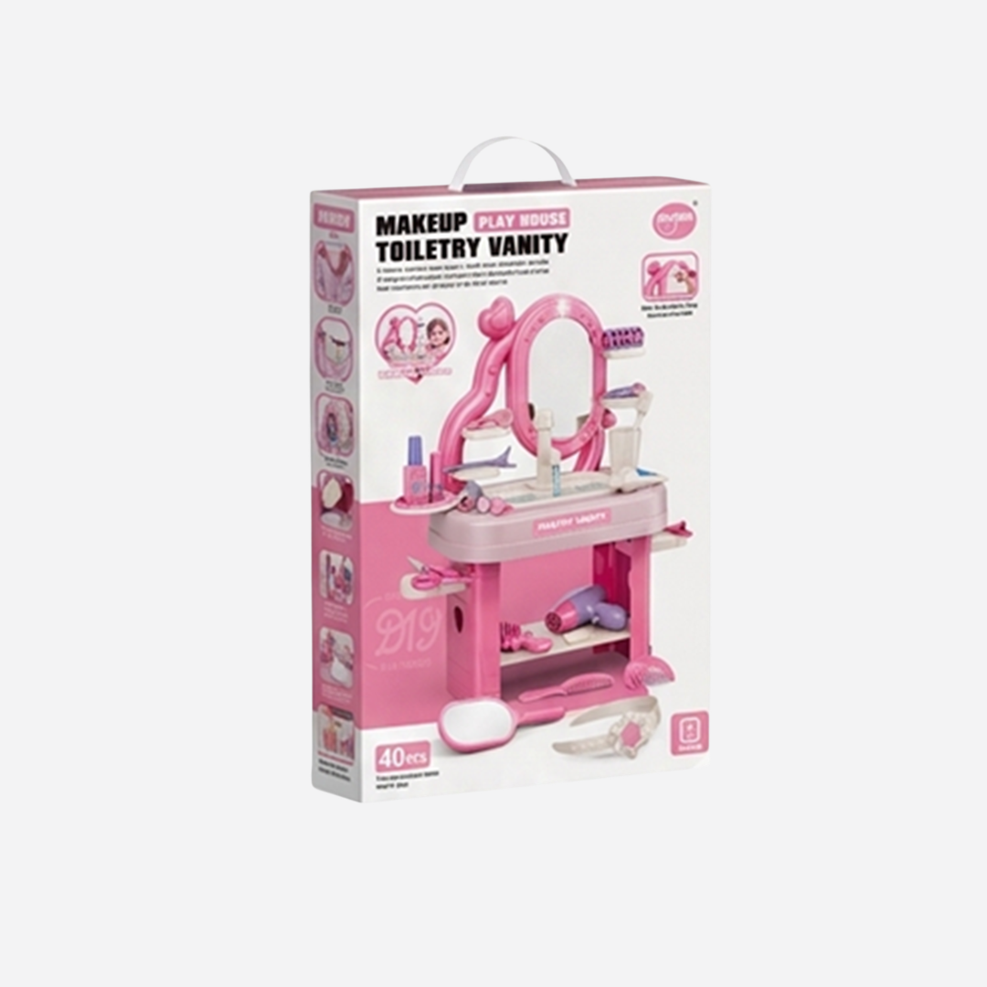 Kids Makeup Vanity Play House Set – 40 Pieces Main image