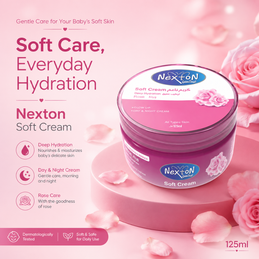 Nexton Moisturizing Soft Cream (Rose) 125 ML
