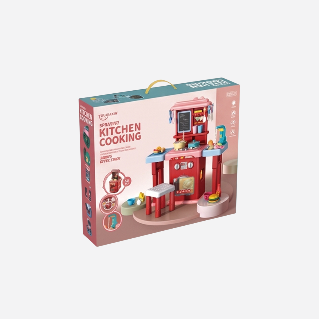 Spraying Kitchen Cooking Pretend Play Set – 63 Pieces Secondary image