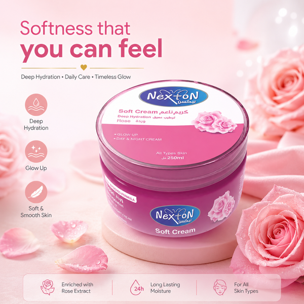 Nexton Moisturizing Soft Cream (Rose) 250 ML