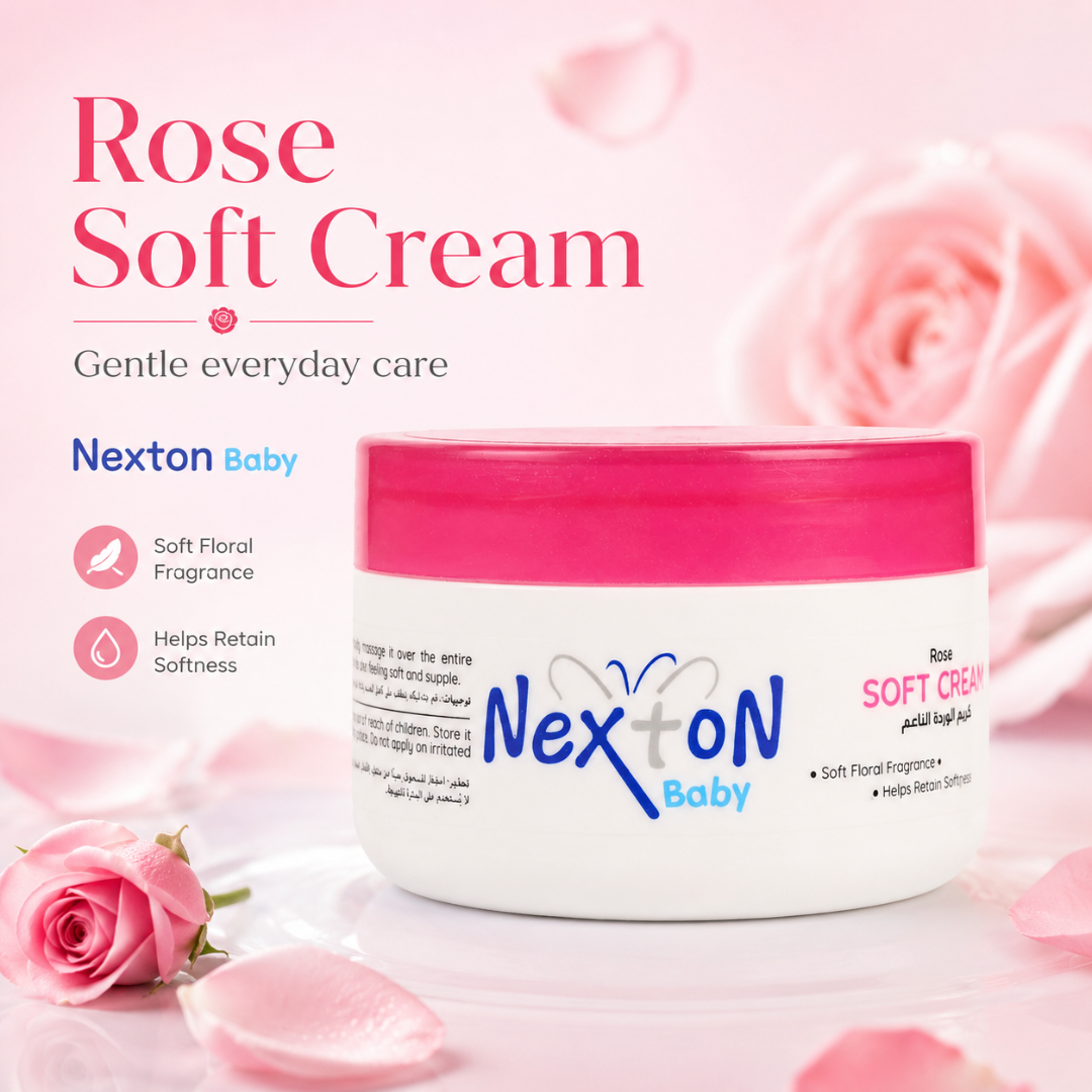 Nexton Baby Soft Cream Rose And Sweet Almond Oil 125 ML Main image