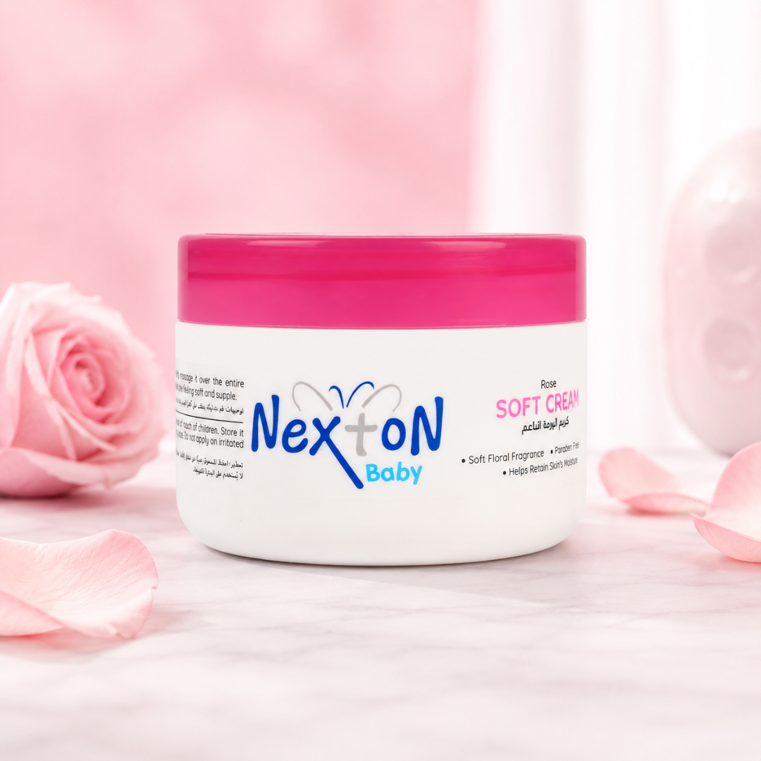 Nexton Baby Soft Cream Rose And Sweet Almond Oil 125 ML Secondary image