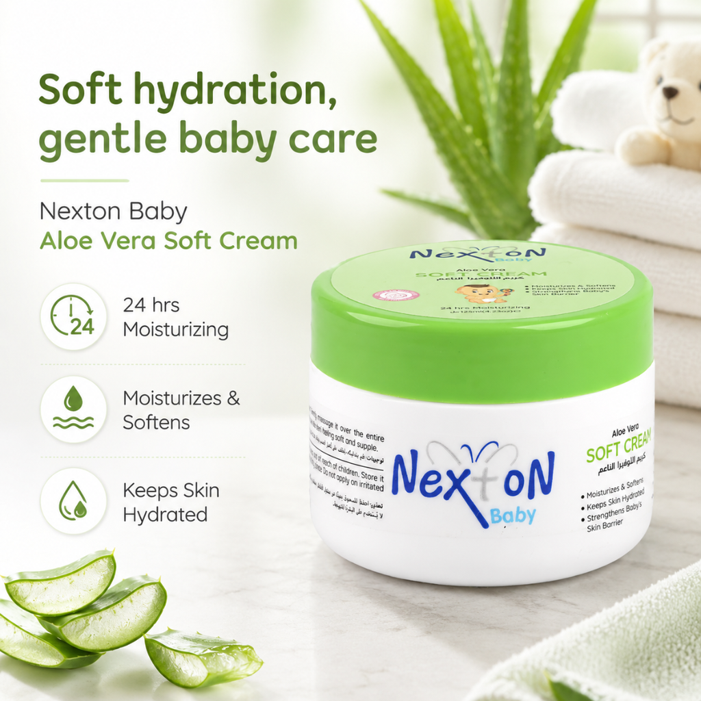 Nexton Baby Soft Cream Olive And Aloe Vera 125 ML
